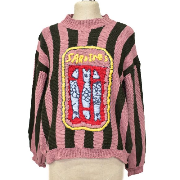 The Farra Sardine Knit Sweater, Size M/L - NWT - Picture 1 of 4